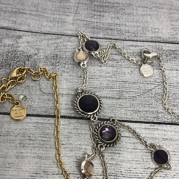 Bundle lot 2 Dana Buchman Dressy Dress Up Statement Layered Look Necklaces - Picture 4 of 5